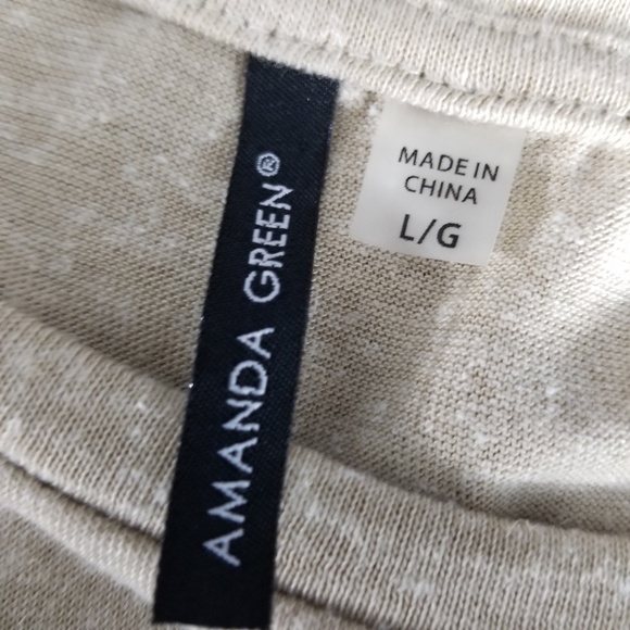 AMANDA GREEN | long sleeve scoop neck with lace - Picture 5 of 6